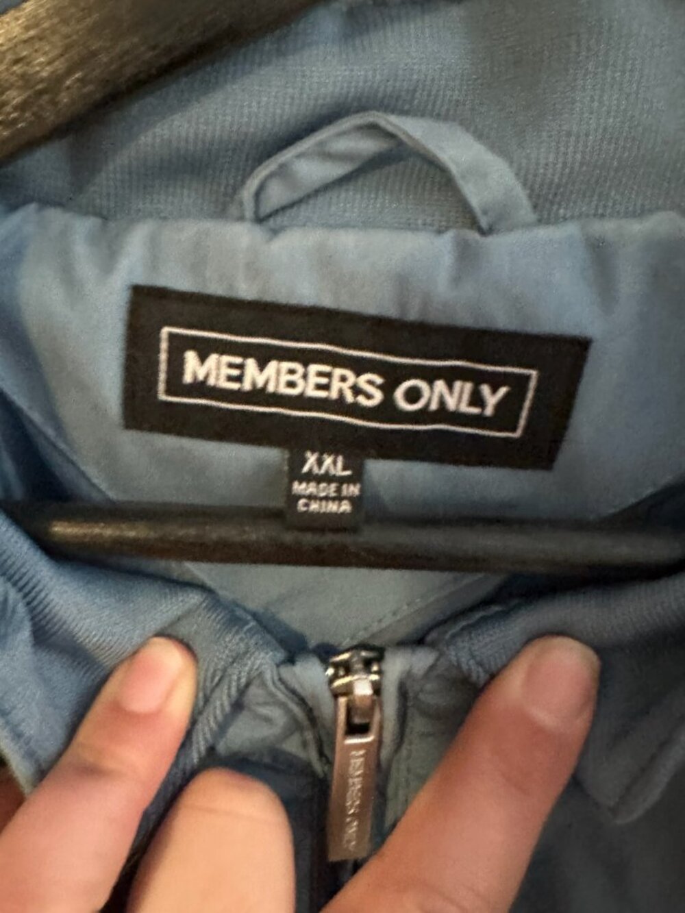 Members Only Men's Blue Jacket - Picture 3 of 8